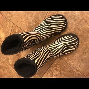 Zebra Striped UGGS